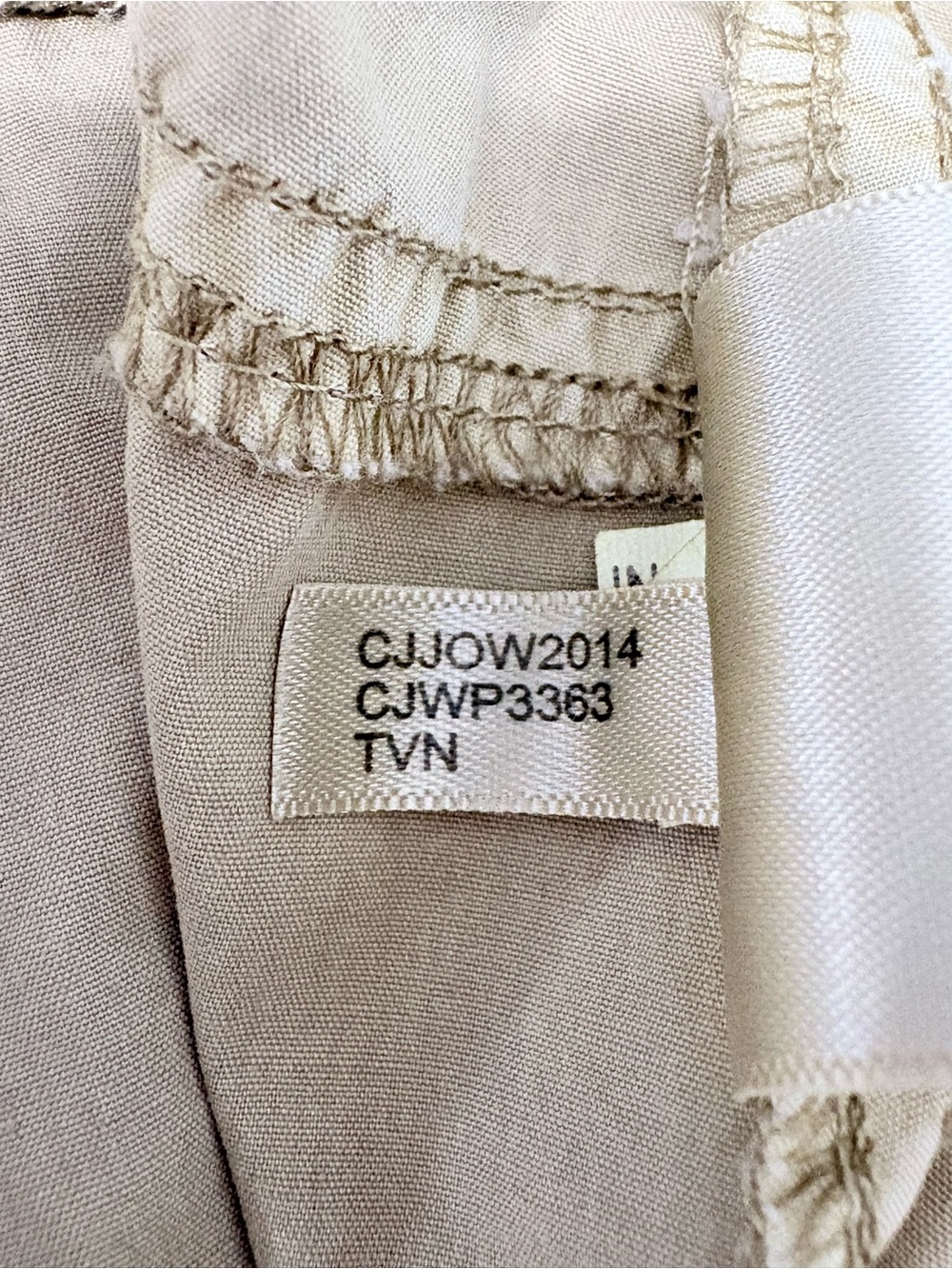 Calvin Klein Relaxed Fit Utility Canvas Cargo Pants Sz 4 100% Cotton in Tan - Picture 8 of 11